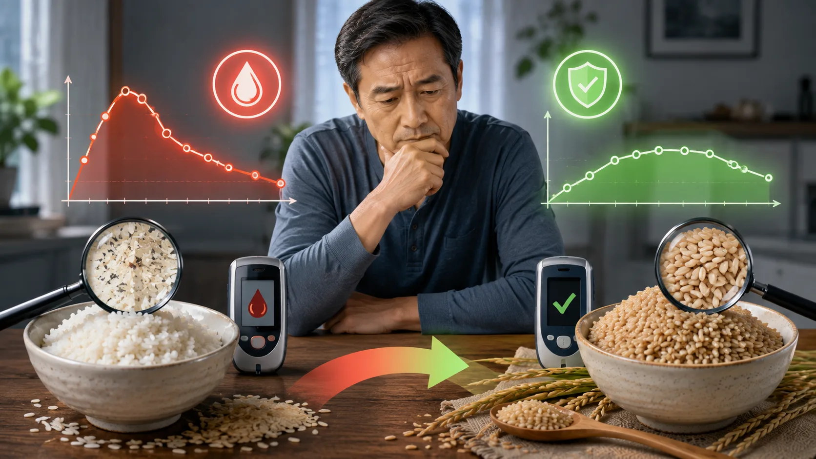 血糖偏高换了糙米，餐后血糖还是高？问题出在你买的米上