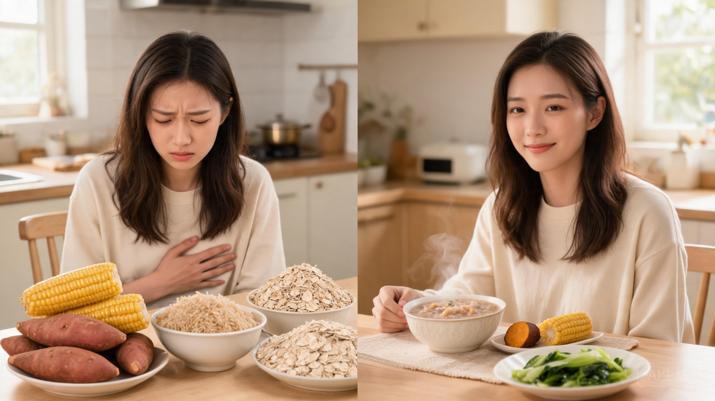 粗粮吃多胃难受？这样调整舒服多了